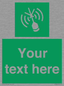 Custom sign safe condition Emergency position beacon